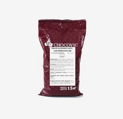 Горькая шоколадная масса Легкоплавкие диски 1,5КГ/ШТ.  Chocovic  CHD-N70304CHVC-26B 