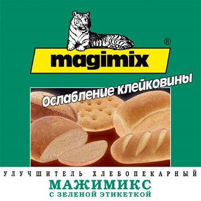 Комплексная пищевая добавка: улучшитель хлебопекарный  Мажимикс с зелёной этикеткой